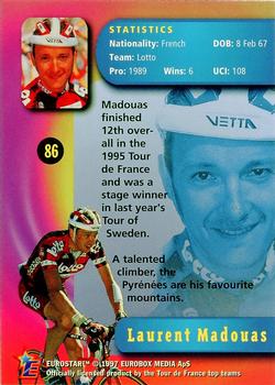 1997 Eurostar Tour de France #86 Laurent Madouas Back